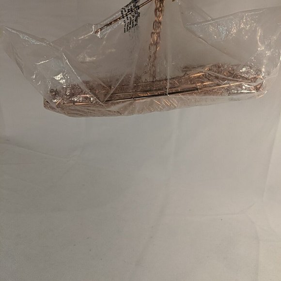 Vintage 3 Tier Copper Hanging Wire Baskets Fruit Decor Made in Taiwan Retro - Picture 5 of 9